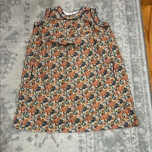 Caramel Multicolor Floral Kids Dress